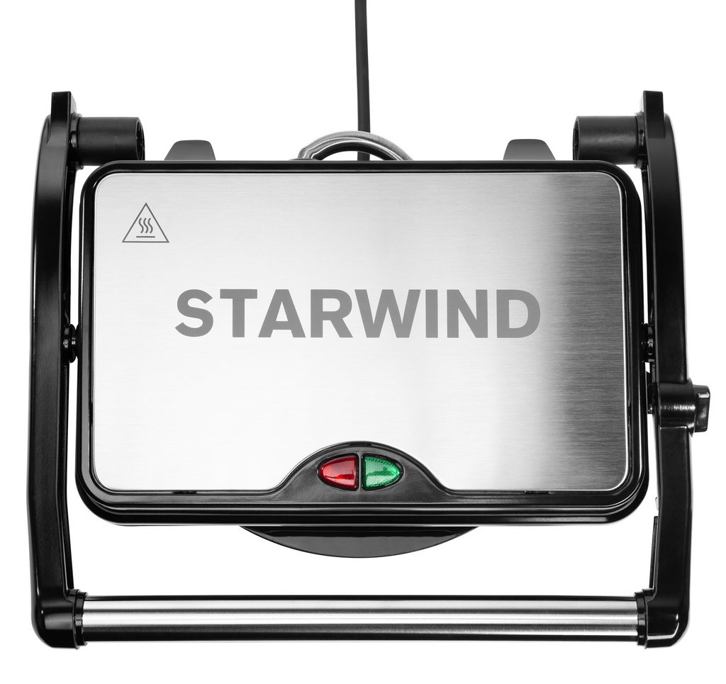 Электрогриль Starwind SSG2040 1500Вт серебристый, черный