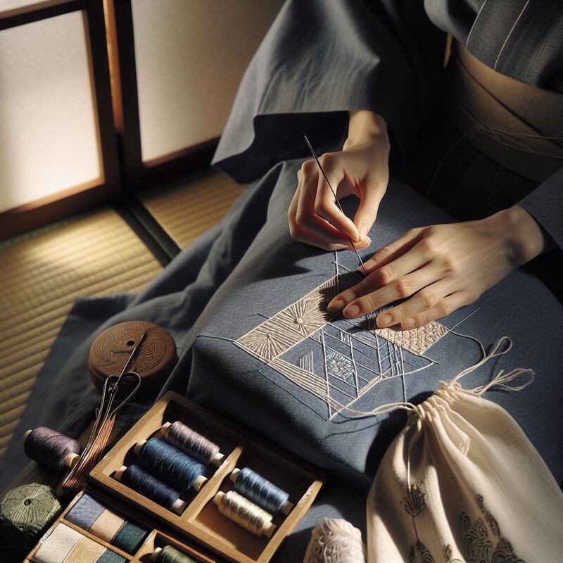Японская вышивка сашико: искусство простых стежков