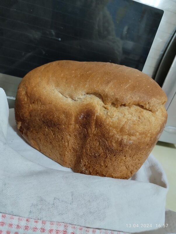 Самый маленький хлеб (из 200-250 гр муки) в хлебопечке Panasonic 25**