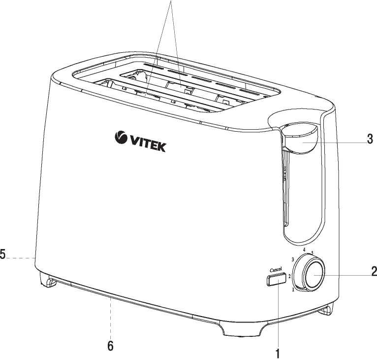 Тостер Vitek VT-1587