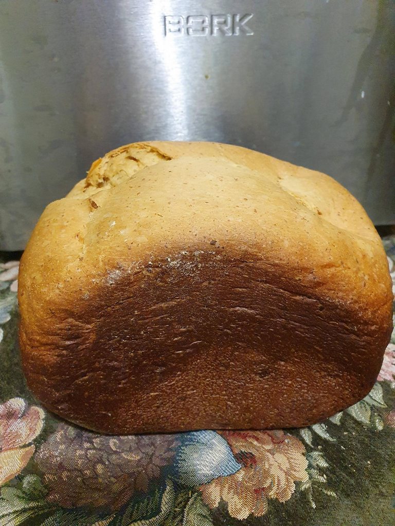 Кулич с творогом-2 на скорую руку в хлебопечке (вариант 7)