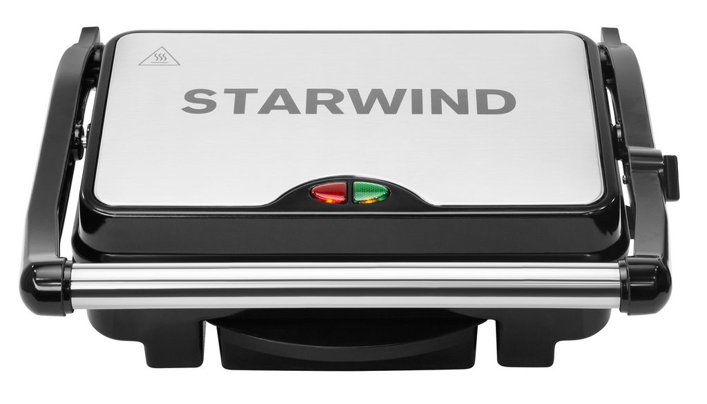 Электрогриль Starwind SSG2040 1500Вт серебристый, черный