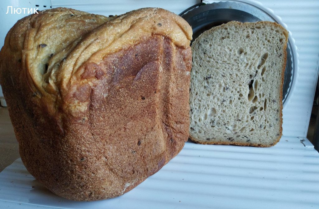 Хлеб с творогом (хлебопечка)