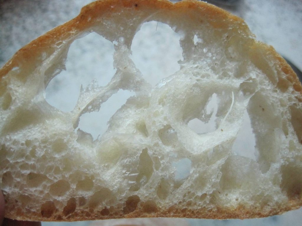 Чиабатта без замеса (проба в хлебопечи Marta-1784)