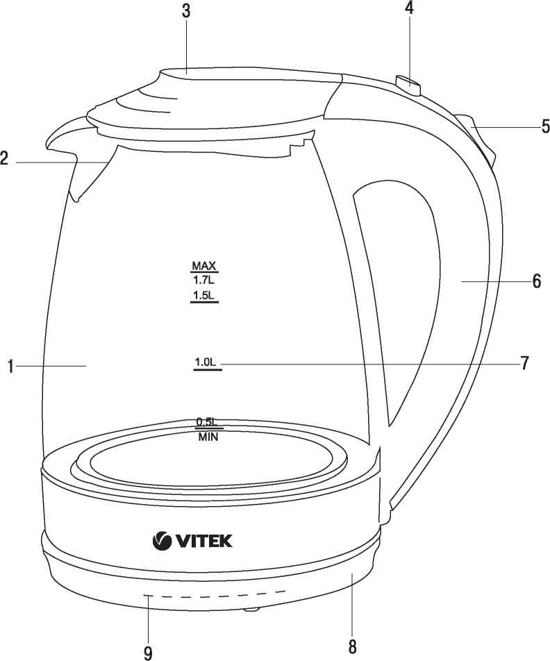 Чайник Vitek VT-1122 TR