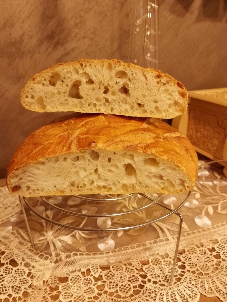 Кустарный хлеб без замеса