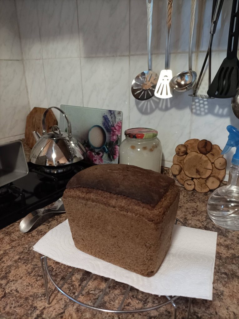 Хлеб пшенично-ржаной заливной на солоде в печке "Чудо"